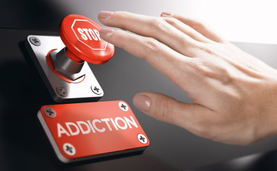 addiction button