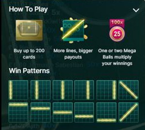 Mega Ball win patterns