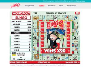 monopoly slingo screenshot