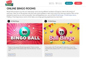 bingo extra bingo rooms screenshot