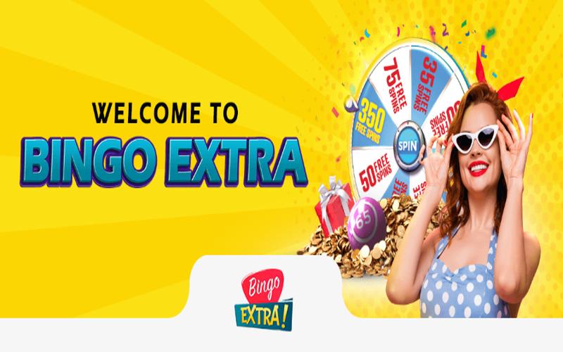 bingo extra welcome page screenshot