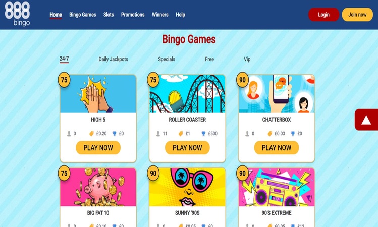 888 are Selling Their Bingo Product