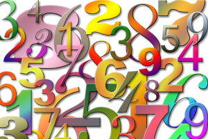 different coloured random numbers