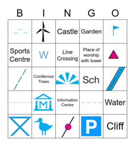 map symbol bingo card