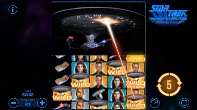 Screen shot of Star Trek Slot Game Skywin