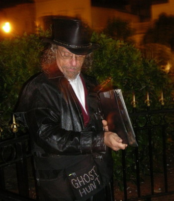 ghost hunter in a top hat