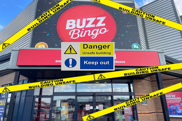 Buzz Bingo to Close ANOTHER Club – Not Fit For Use