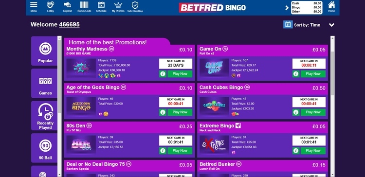 Betfred Bingo Best Sites